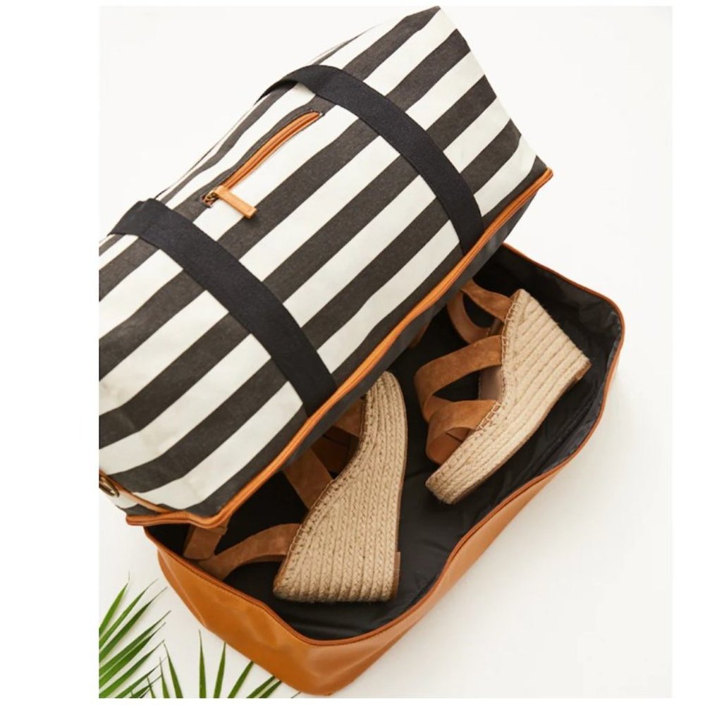Striped Weekender Duffle Bag - Picture 7 of 8